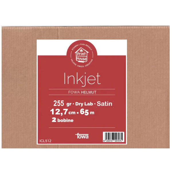 Fowa Helmut Carta Dry Lab 12,7 x 65mt Satin 255gr. ICL512 Fowa Helmut Carta Dry Lab 12,7 x 65mt Satin 255gr. ICL512